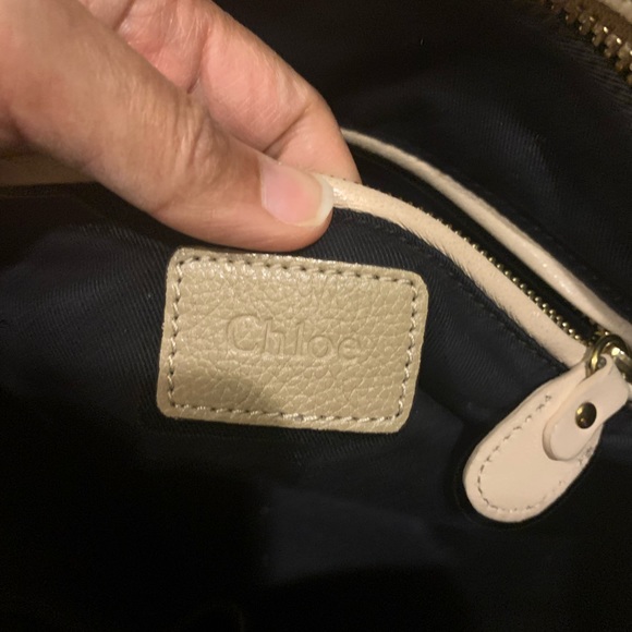 Chloe Paraty 2 way bag in beige - Picture 10 of 12